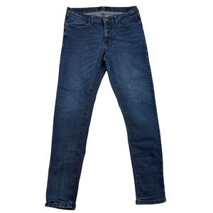 True Indigo Mens Slim Fit Dark Wash Stretch Denim Jeans 32x32 T21-606 Blue‎